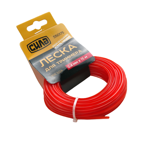 Ліска для тримера d2,4мм 15м зріз/зірка СИЛА Житомир - изображение 1