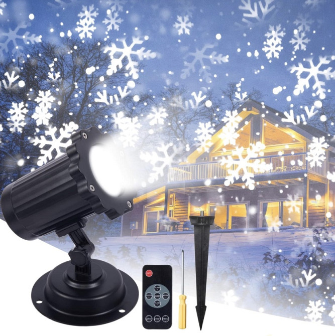 Новорічний проектор сніжинок SE369 17428 Луцьк - фото 1