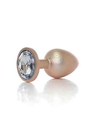 Анальна пробка - Jewellery Pearl Gold Plug Clear L Sex Aura Київ