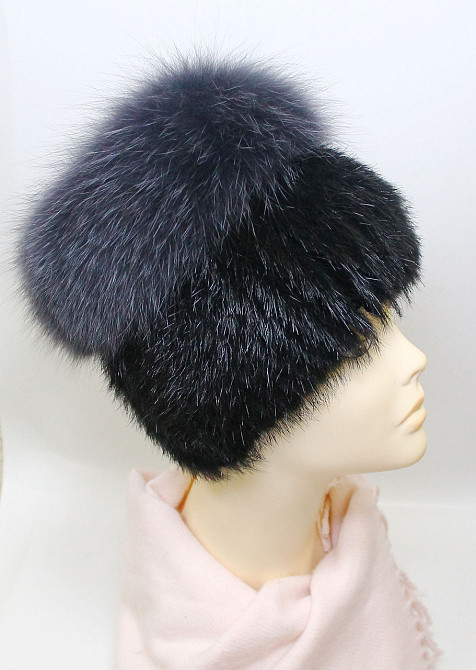 Шапка меховая женская кубанка Сюзанна Графитовый Харьков - изображение 5