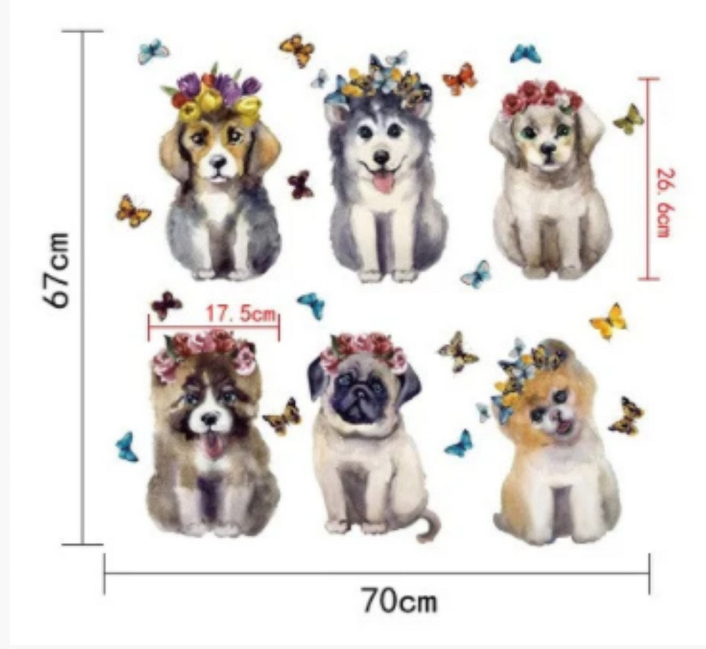 Наклейки на стіну декоративні Собачки Київ - фото 4