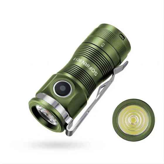 Ліхтар ручний Sofirn SC13 Luminus SST40 6500K 1300 лм 217 м type-C АКБ 1100mAh Зелений Київ