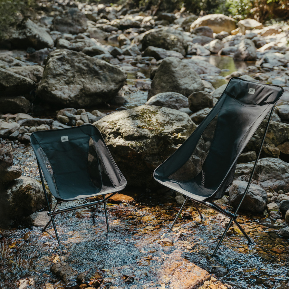 Стілець складаний ультралегкий Naturehike Stellaluna L04 CNK2450JJ015, розмір L, алюміній, сірий Киев - изображение 7