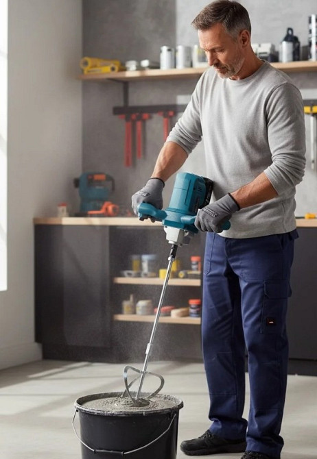 Акумуляторний інструмент 2-в-1 BX-3283 (Бур + Міксер), 48В 5.0Ah, безщітковий, 3000 Вт, 2 акумулятори Одеса - фото 8