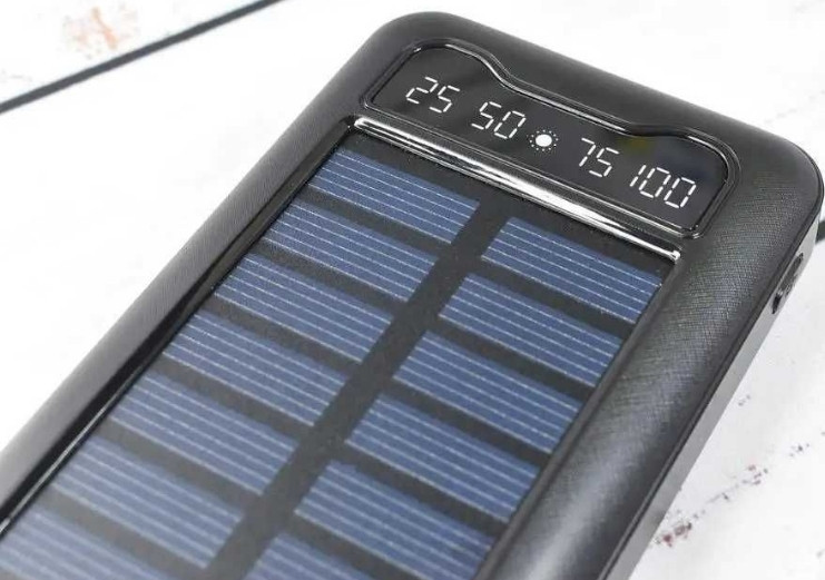 Solar Power Bank Павербанк с солнечной батареей + фонарик 10000 mAh. Киев - изображение 4