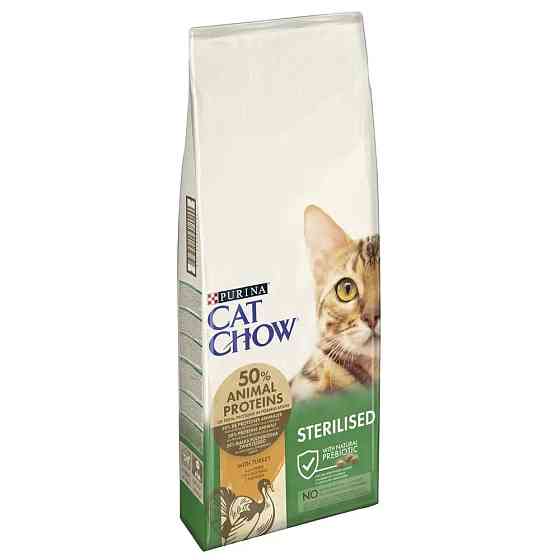 Сухий корм CAT CHOW Sterilised для дорослих стерилізованих котів, з індичкою, 15 кг Київ