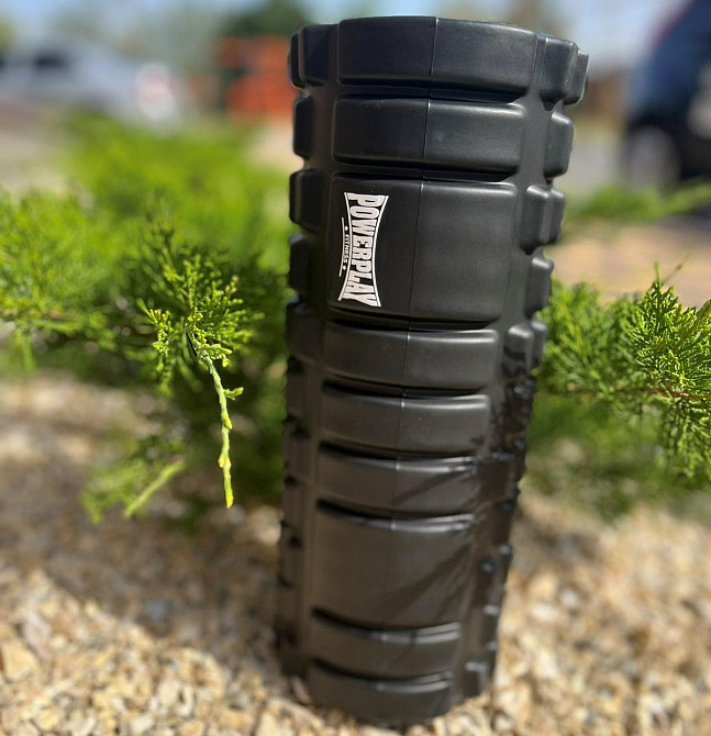 Массажный ролик, валик для массажа спины (массажер для спины, шеи, ног) PowerPlay 4025 33 см Киев - изображение 7