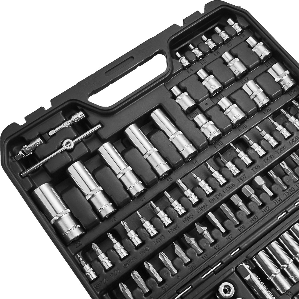 Професійний набір інструментів в кейсі Winso Pro 1/2", 1/4" 72T, CR-V, 110од. Львів - фото 6