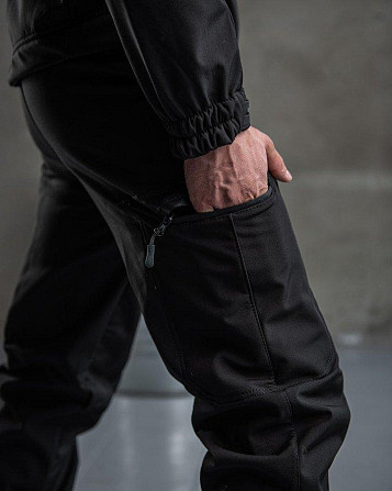 Тактичний костюм SoftShell Police black ВТ7623 Київ - фото 5
