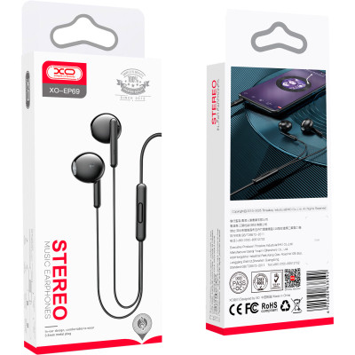 Навушники XO EP69 Black (XO-EP69-BK) Вінниця - фото 3