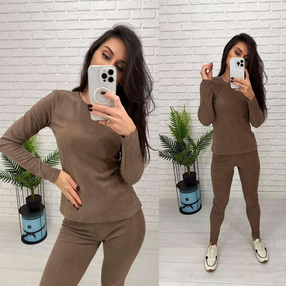 Жіночий теплий термо костюм з трикотажу пума Моко, L-XL Одеса - фото 3