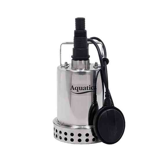 Насос дренажный садовый 0.4кВт Hmax 7м Qmax 130л/мин (часто до 5мм, нерж) AQUATICA (773053) Ровно