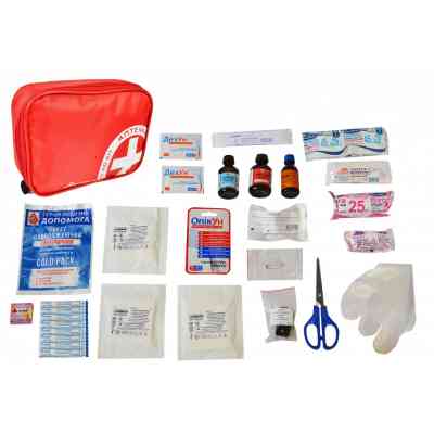 Автомобильная аптечка Poputchik первой помощи согласно ТУ (02-040-М) Винница