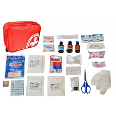 Автомобильная аптечка Poputchik первой помощи согласно ТУ (02-040-М) Винница - изображение 2