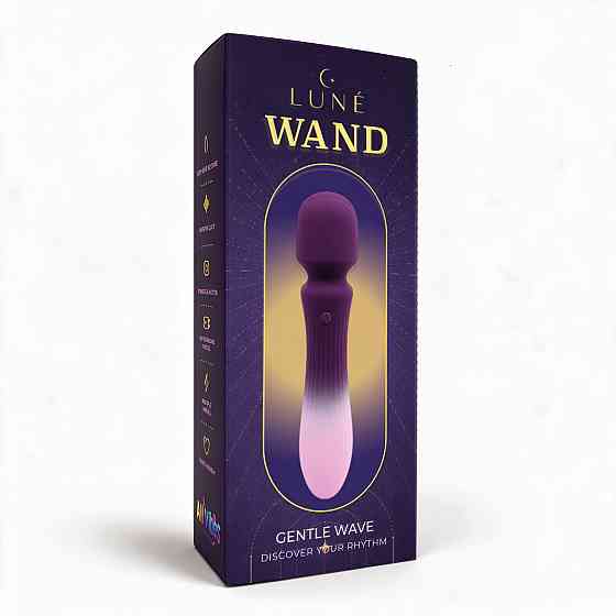 Гибкий мини-микрофон LUNE WAND, 10 режимов вибрации, 15 × 3,5 см Sex Aura Киев