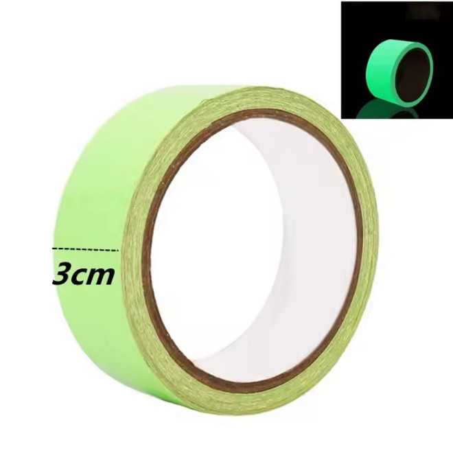 Люмінесцентна наклейка смужка 3 см на 300 см салатовий Київ - фото 1