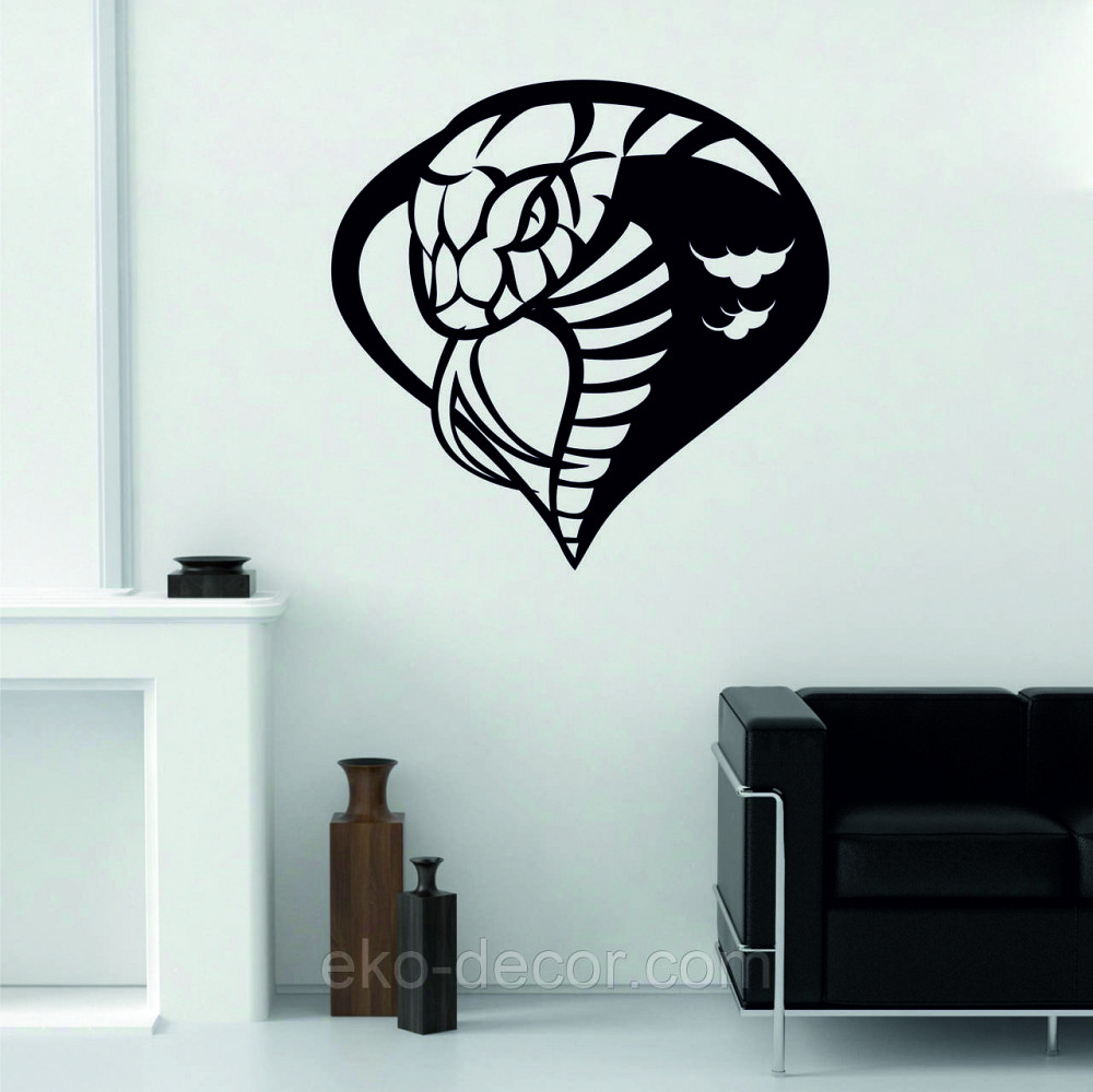 Декоративное настенное Панно «Кобра», Декор на стену 90*90 см, Черный Киев - изображение 4