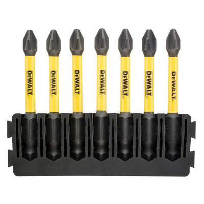 Набор бит DeWALT в касете для Tough Case, FlexTorq, L = 57 мм, бита Рh2 - 7 шт, (DT70817) Винница - изображение 1