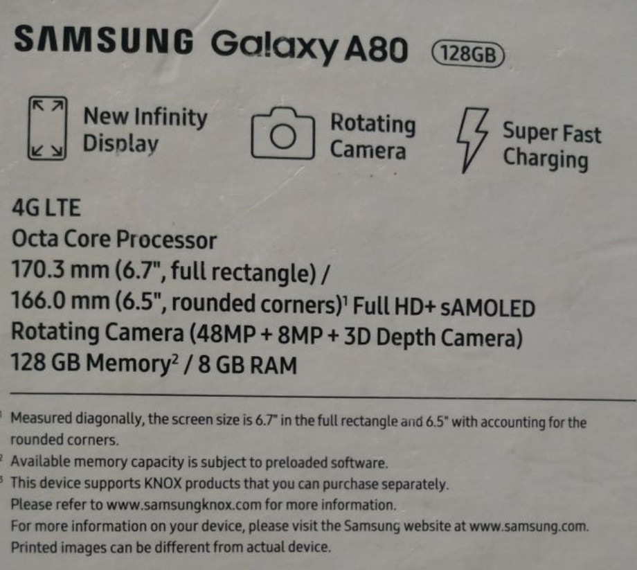 Смартфон Samsung A80 Київ - фото 3