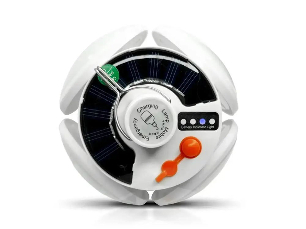 Світлодіодна лампа для кемпінгу Bailong BL-2029-1 USB, акумуляторна, 4 пелюстки, 3 режими, SOS Одеса - фото 2