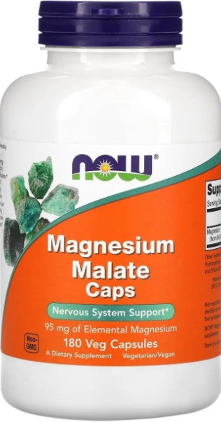 Магнію малат Now Foods  Magnesium Malate Caps 180 капс Київ - фото 1