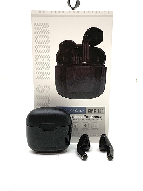 Навушники бездротові версія bluetooth 5.0 розмір кейсу 4,5*2*4 см Чорний (C 55269) Чернигов - изображение 6