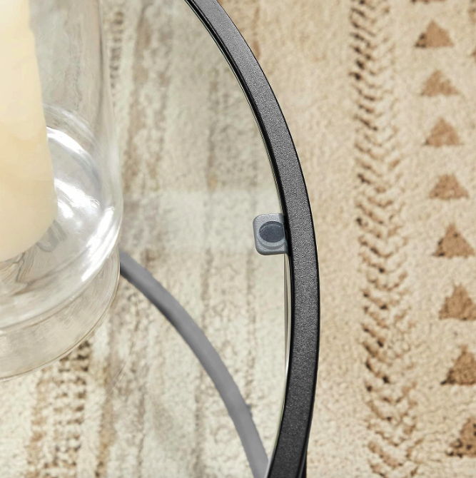 Журнальний столик Leobert Oskar круглий з скляною стільницею Киев - изображение 6