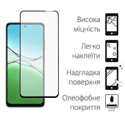 Скло захисне Dengos Full Glue OPPO A5 4G Black (TGFG-402) Вінниця