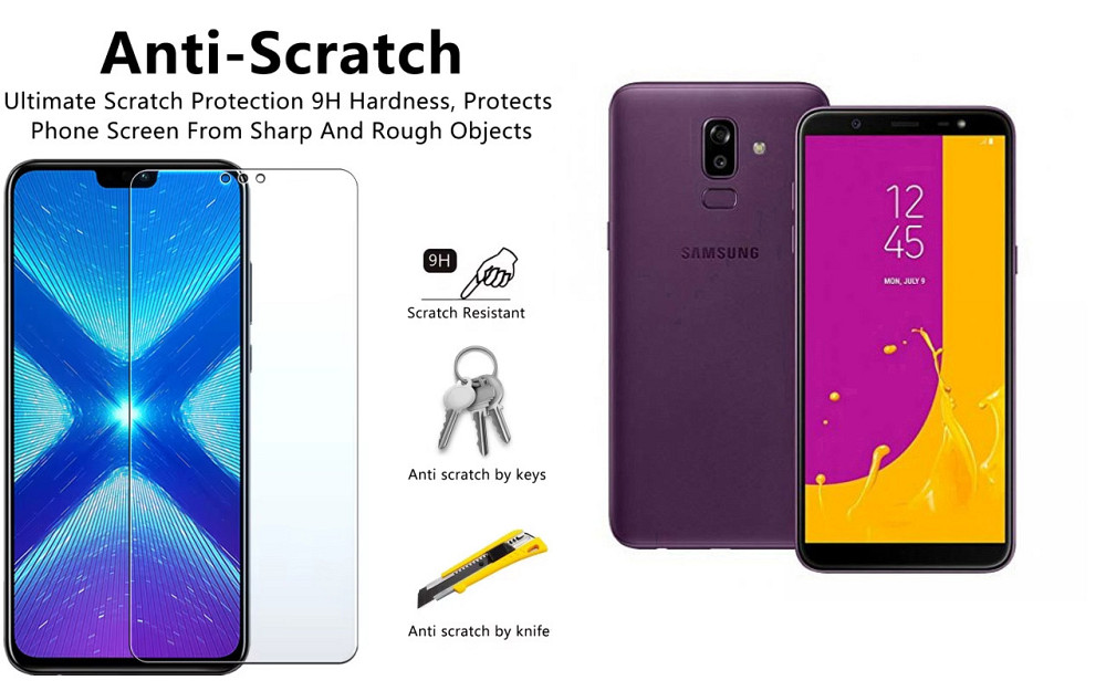 Захисне скло NeoGlass для Samsung Galaxy J8 2018 SM-J810 – надпрозоре та стійке Київ - фото 1