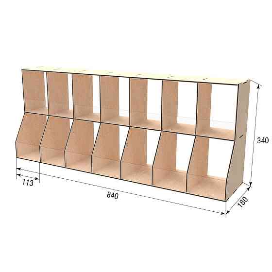 Товарная горка EKOSTAR 2 яруса 840х180х340 Киев