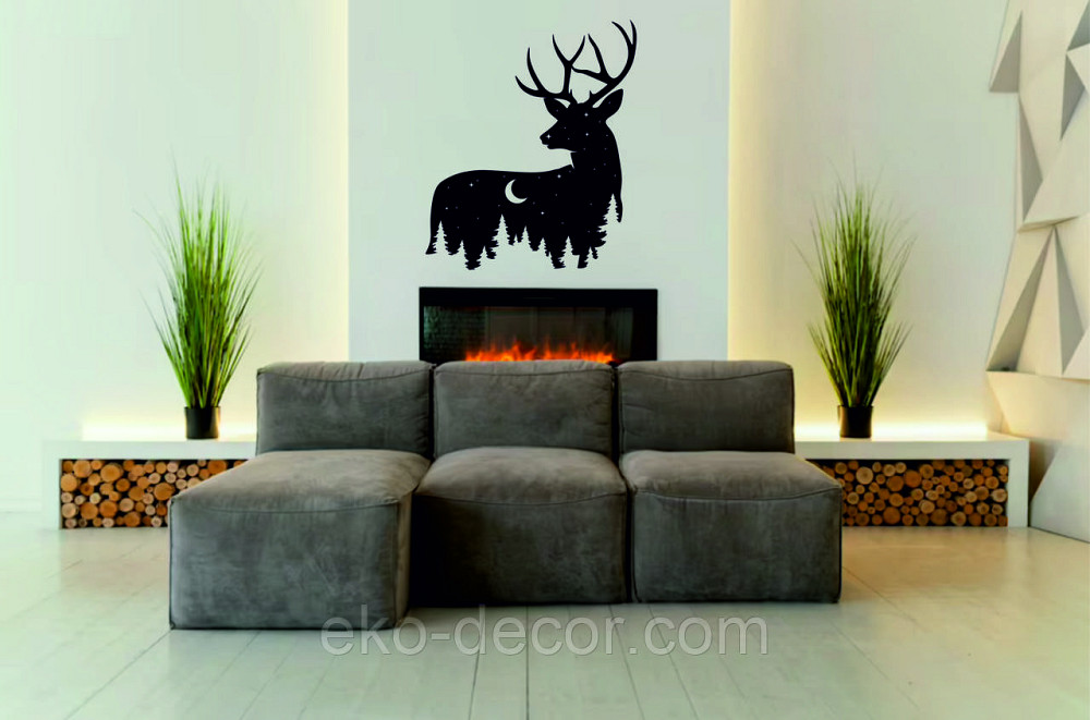 Декоративное настенное Панно «Новогодний олень» Декор на стену Киев - изображение 7