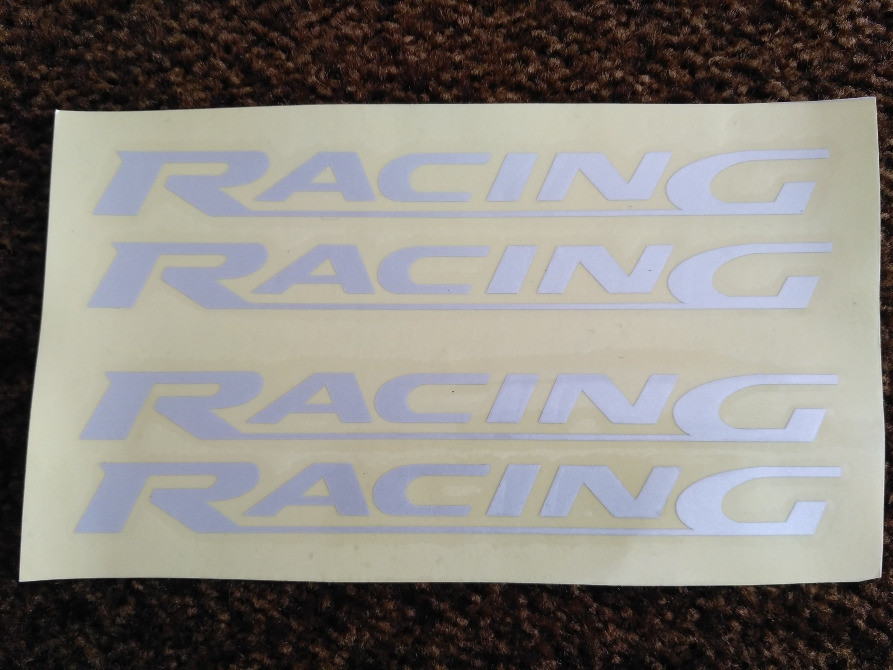 Наклейки на ручки Racing Белая светоотражающая дво Киев - изображение 5