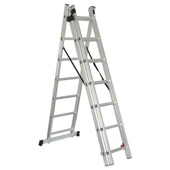 Драбина розкладна універсальна 3×7 щаблів 4.25 м SIGMA (5032314) Київ