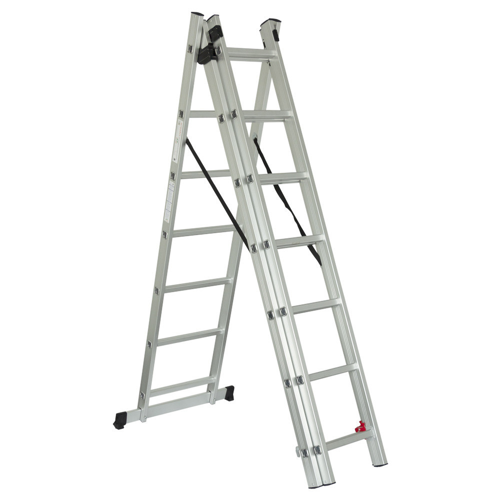 Драбина розкладна універсальна 3×7 щаблів 4.25 м SIGMA (5032314) Київ - фото 4