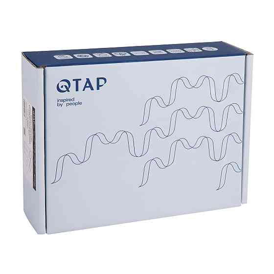 Смеситель для раковины Qtap Swan Cascada QTSWA270CRW45568 Chrome/White Киев