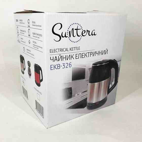 Якісний електричний чайник для дому Suntera EKB-326S 1500 Вт 1.8 л, Чайник ZL-281 зі свистком Київ