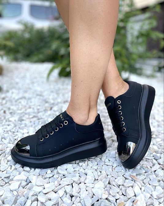 Veagia Кроссовки женские VEAGIA черные эко-шкіра 36р.-22.5см.( -1) Коломия - фото 8