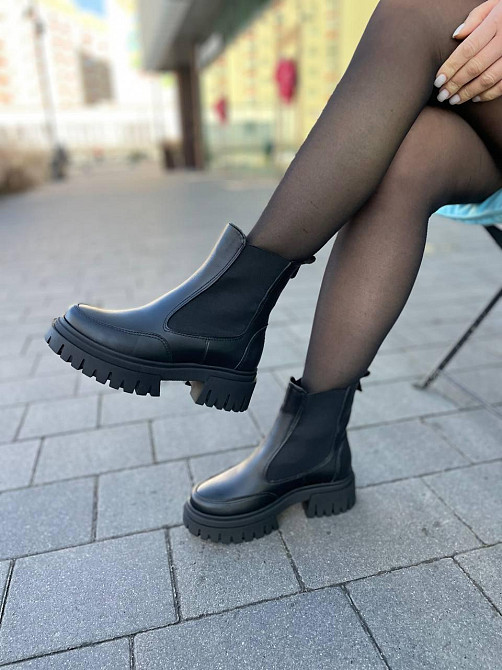 Edan Instruments Черевики жіночі EDAN 18 чорні (зима, шкіра натуральна) (5695) 40 Коломия - фото 2