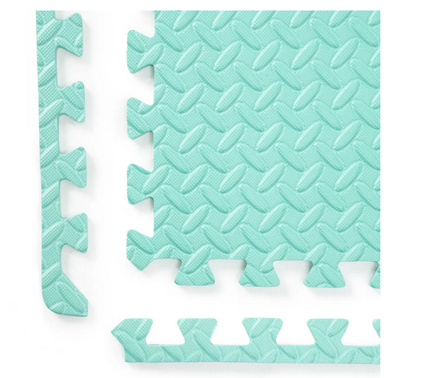 Мат-пазл товщиною 1 см розмір 60х60см 1 частина EVA бірюзовий Спортивні мати Київ - фото 8