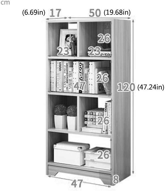 Книжковий стелаж "Свіфт 61" зефір Миколаїв - фото 3