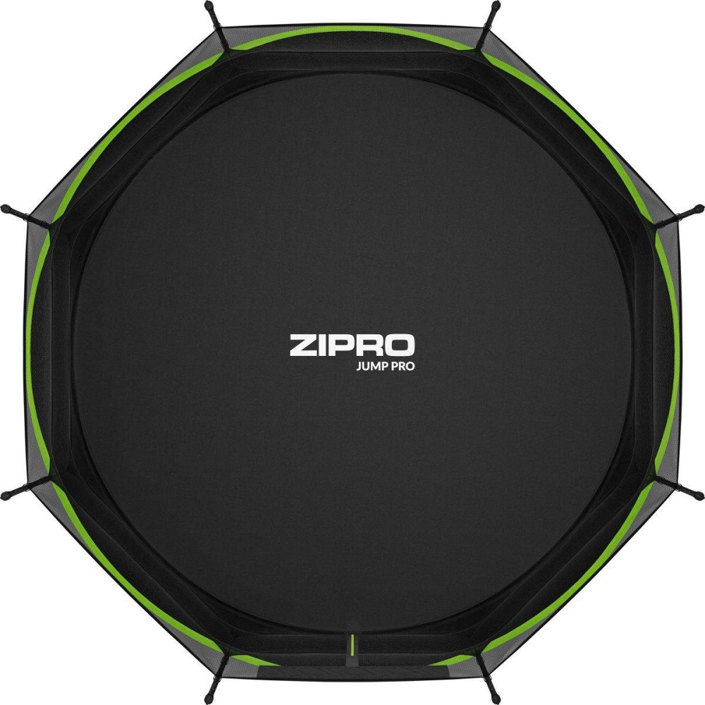 Батут Zipro Jump Pro с внутренней сеткой 12 футов 374 см черно-зеленый Киев - изображение 3
