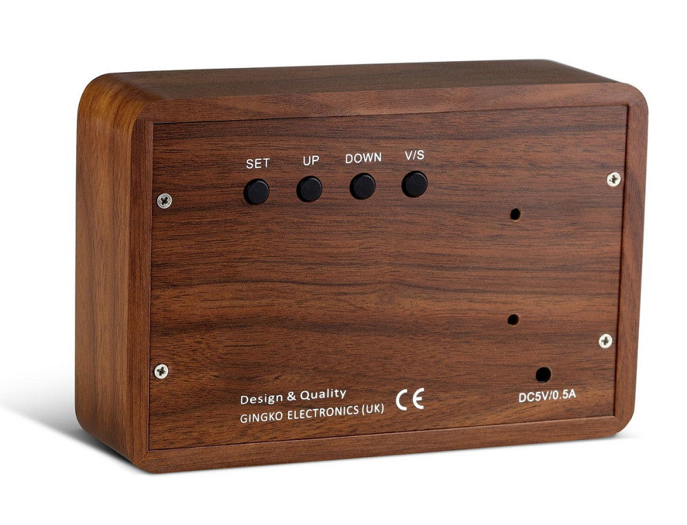 Смарт-будильник із термометром "BRICK" горіх Рівне - фото 2