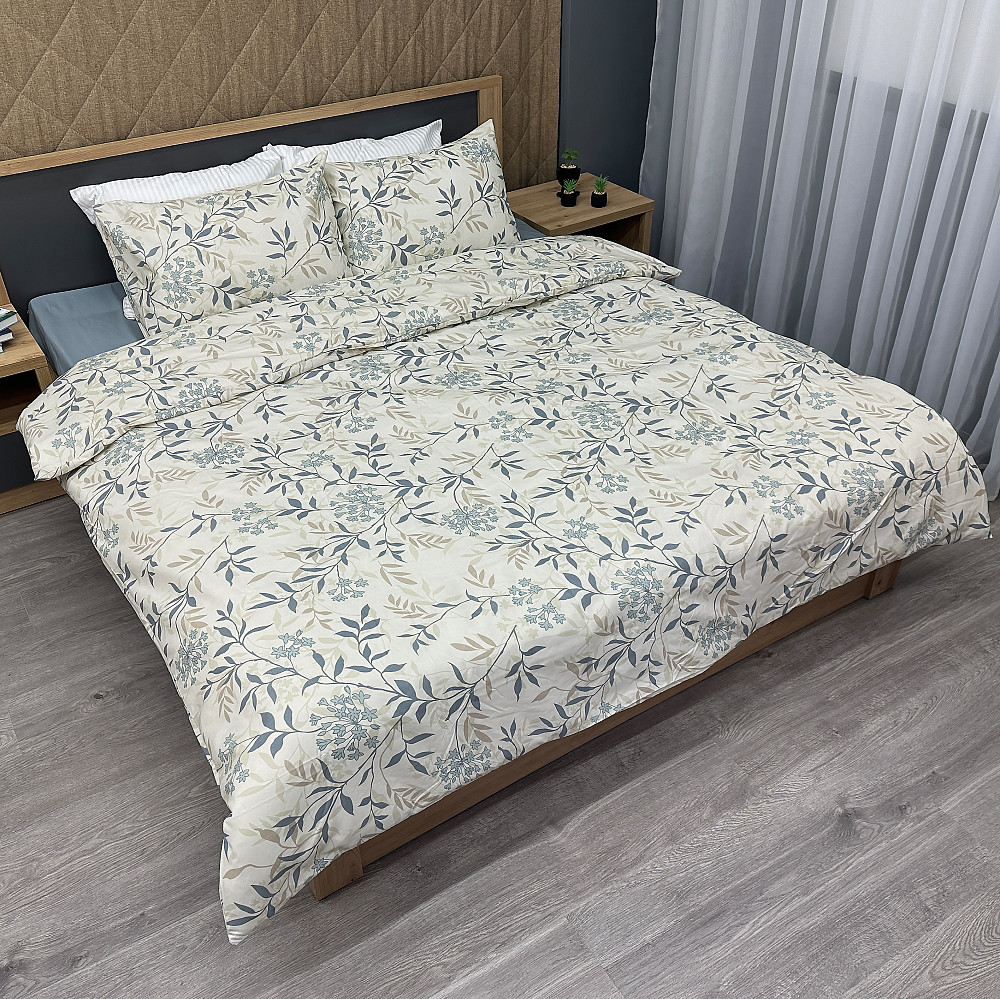 Комплект постельного белья, Decorator Isadora Полуторный 145х215 с цветочным принтом (88-001) Киев - изображение 1