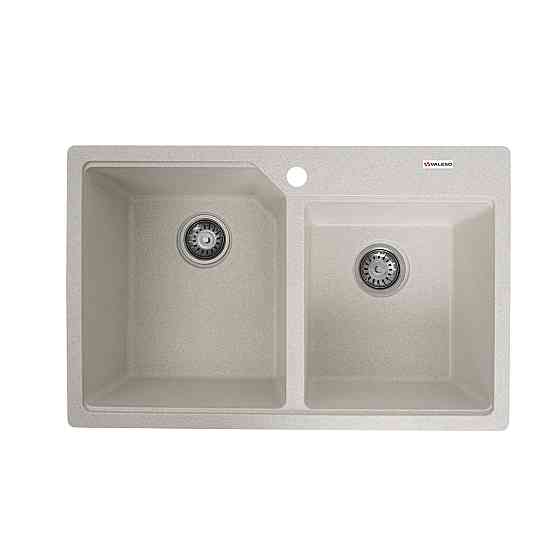VALESO Гранітна мийка для кухні VALESO HARMONY 7850 матова Біла в крапку Киев
