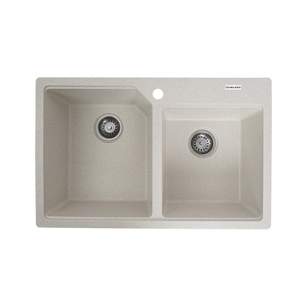 VALESO Гранітна мийка для кухні VALESO HARMONY 7850 матова Біла в крапку Киев - изображение 1