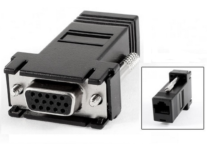 Перехідник VGA 15F --> RJ45 F (CAT5, CAT6) Вінниця - фото 2