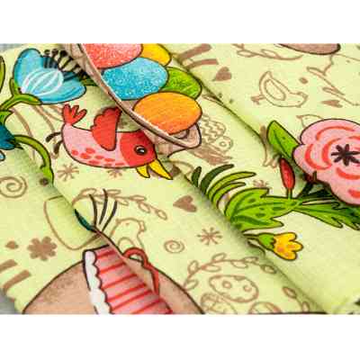 Рушник Руно вафельний набивний Великдень салатовий 45х60 см (205.15_Великдень салатовий_3) Вінниця