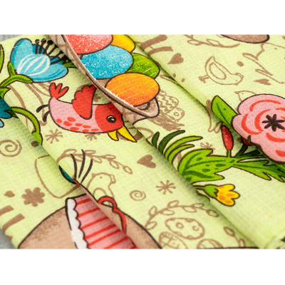 Рушник Руно вафельний набивний Великдень салатовий 45х60 см (205.15_Великдень салатовий_3) Вінниця - фото 5