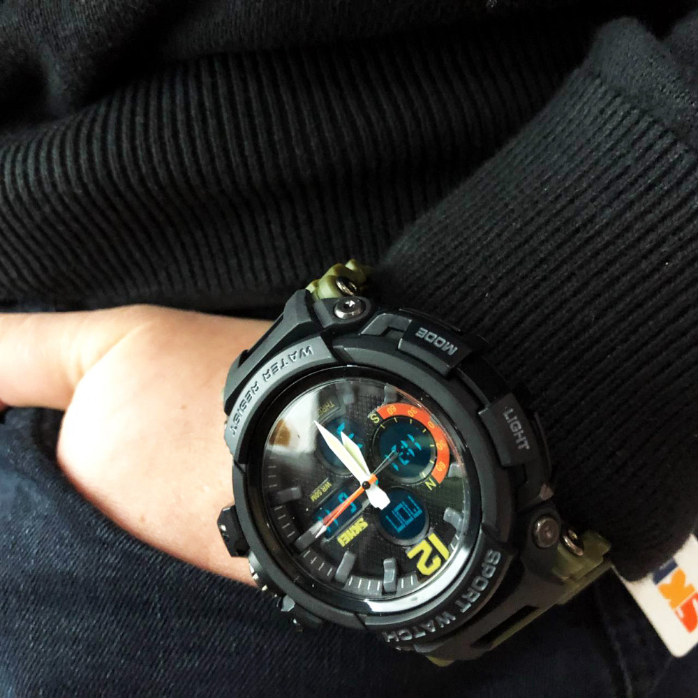 Годинник для кемпінгу та відпочинку, Годинник для походу на руку військового DH-26 Львів - фото 11