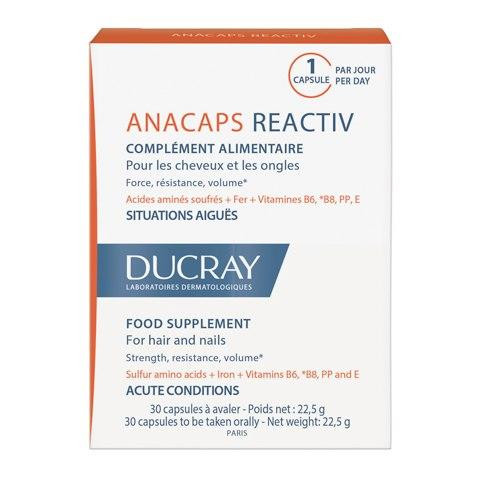 Дюкре Анакапс Реактив Капсули для зміцнення волосся й нігтів Ducray Anacaps Reactiv Complement alimentaire 30 Дніпро - фото 3